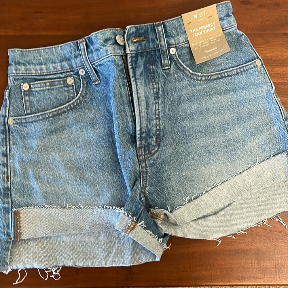 Madewell The Perfect Jean Short, Size 27